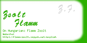 zsolt flamm business card